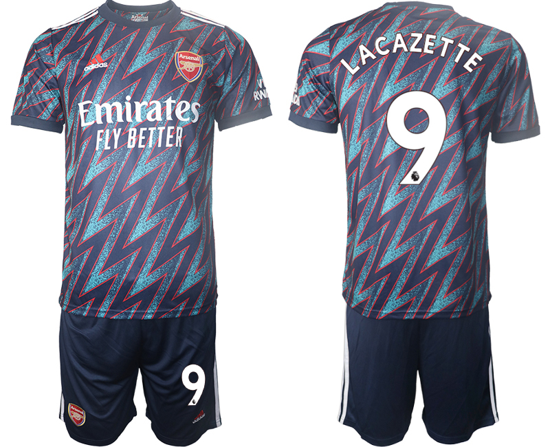 Men 2021-2022 Club Arsenal away blue #9 Soccer Jersey